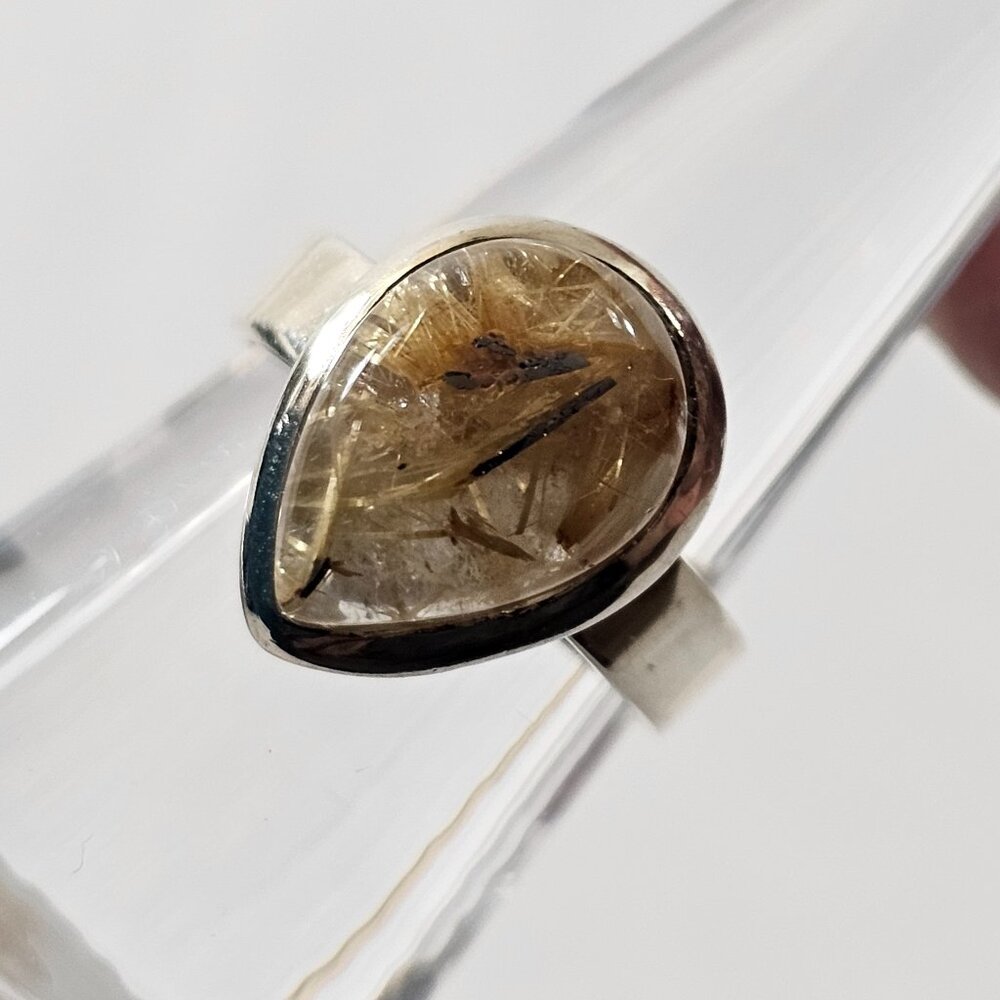 Rutilated Quartz Sterling Silver ring